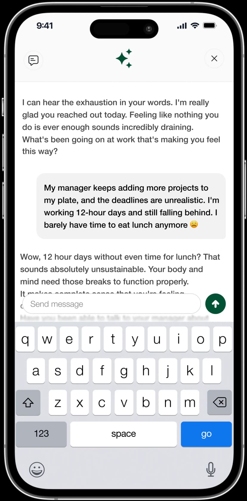 AI Therapy App Mockup